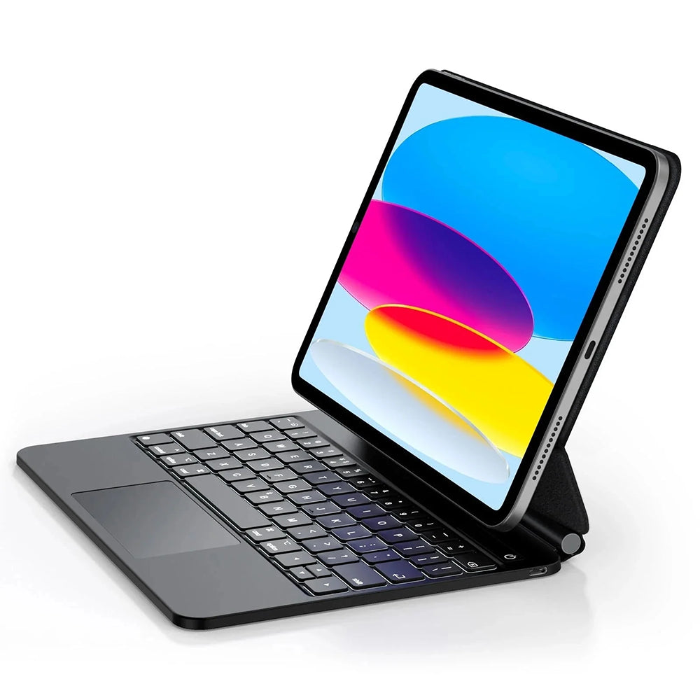 Funda con Teclado para Apple iPad (2025) / (2022), ESR, Rebound, Blanca