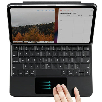 Funda con Teclado para Apple iPad (2025) / (2022), ESR, Rebound, Blanca