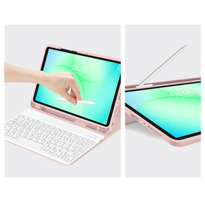 Funda con teclado para Samsung Galaxy Tab A11+ / Tab A9+, Tech-Protect, SC PEN, Rosa