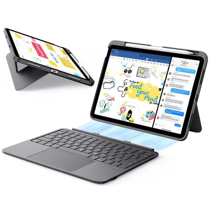 Funda con Teclado para Apple iPad Air 11 (2026) / iPad Air 11 (2025) / Air 11 (2024) / Air (2022) / Air (2020), ESR, Flex, Gris