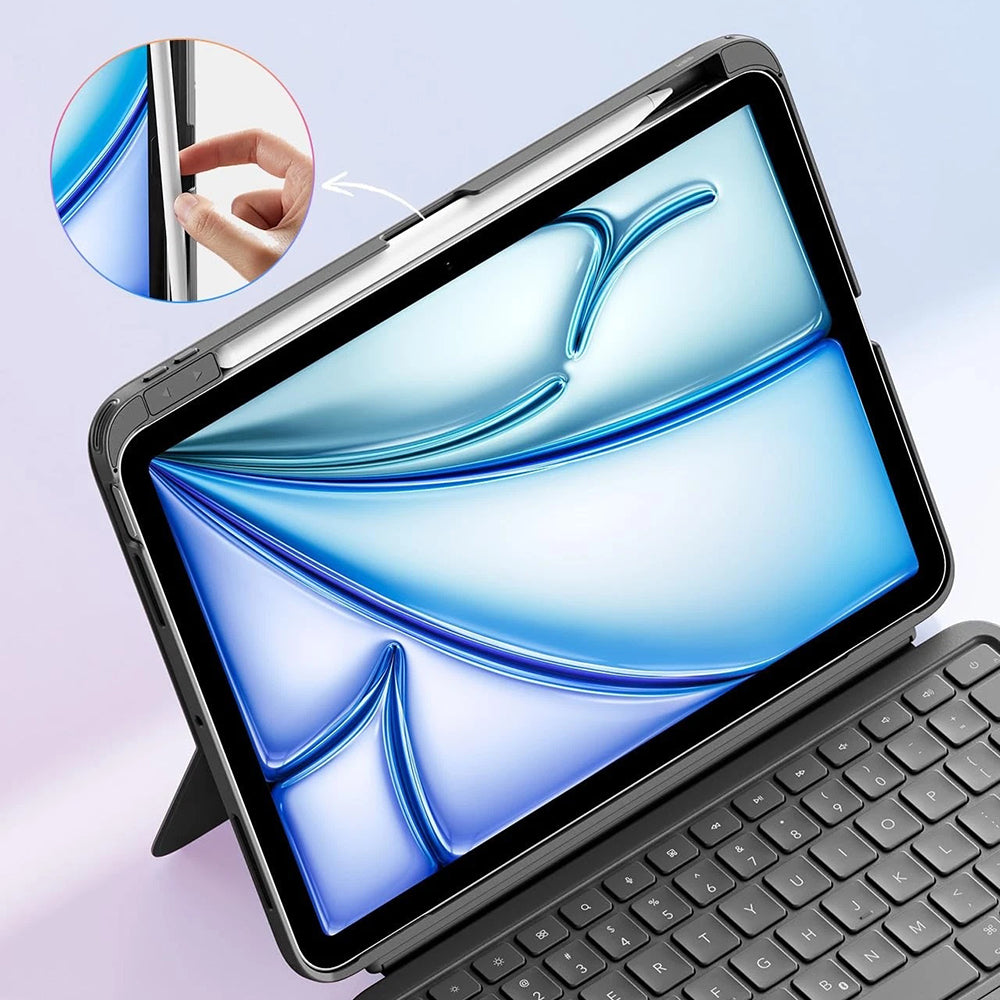 Funda con Teclado para Apple iPad Air 11 (2026) / iPad Air 11 (2025) / Air 11 (2024) / Air (2022) / Air (2020), ESR, Flex, Gris