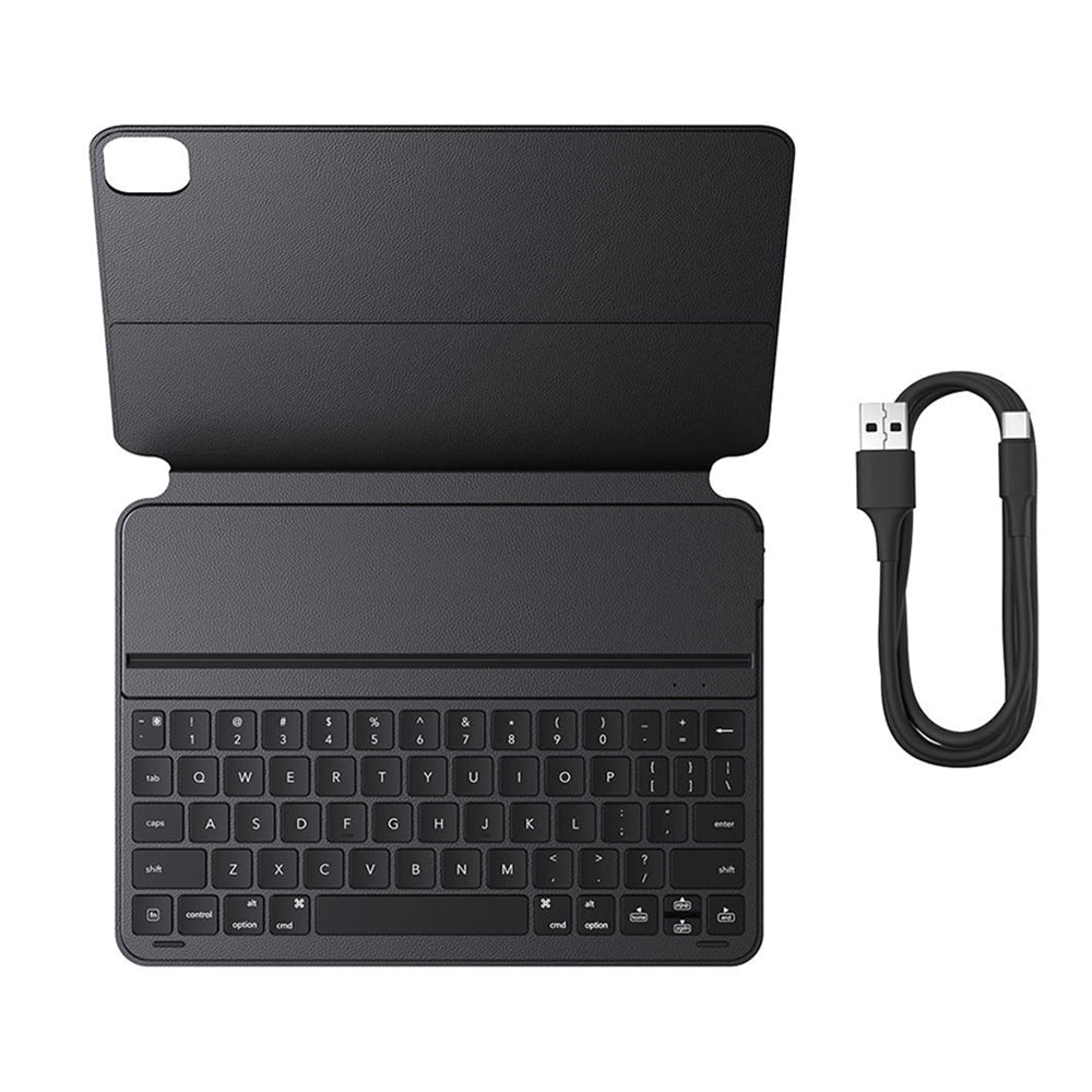 Funda con Teclado para Apple iPad Pro 12.9 (2022) / Pro 12.9 (2021) / Pro 12.9 (2020) / Pro 12.9 (2018), Baseus, Brilliance, Negra