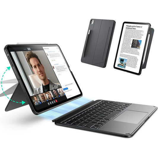 Funda con Teclado para Apple iPad Pro 13 (2024), ESR, Shift, Gris