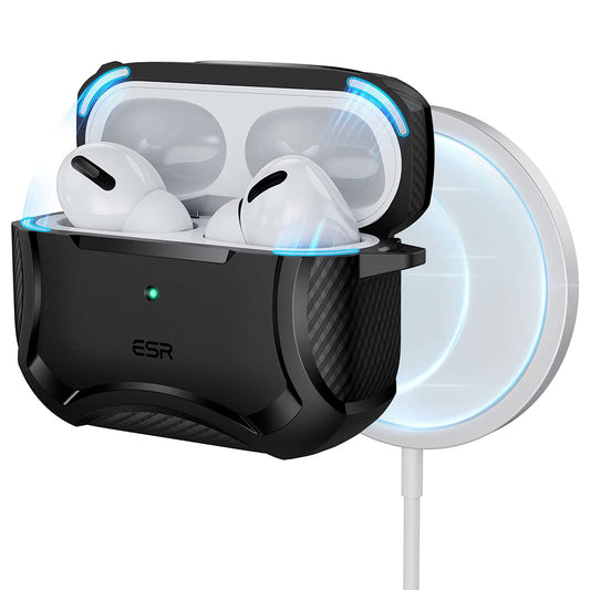 Funda ESR Cyber Armor Tough para Apple AirPods Pro Series, Negra