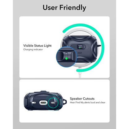 Funda ESR Cyber FlickLock para Apple AirPods Pro 3, Azul