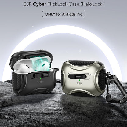 Funda ESR Cyber para Apple AirPods Pro Series, Negra