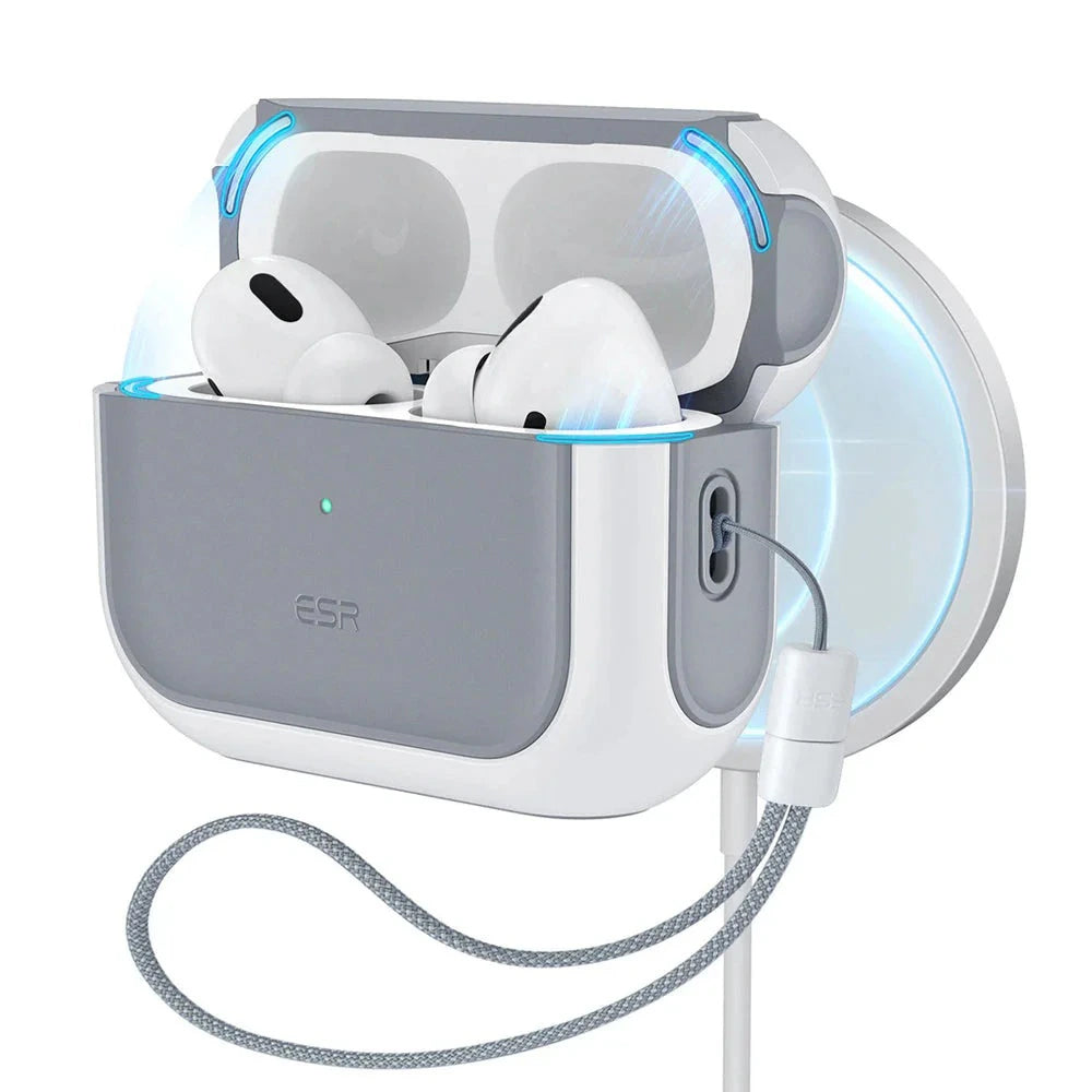 Funda ESR Orbit Hybrid para Apple Airpods Pro 3, Blanca