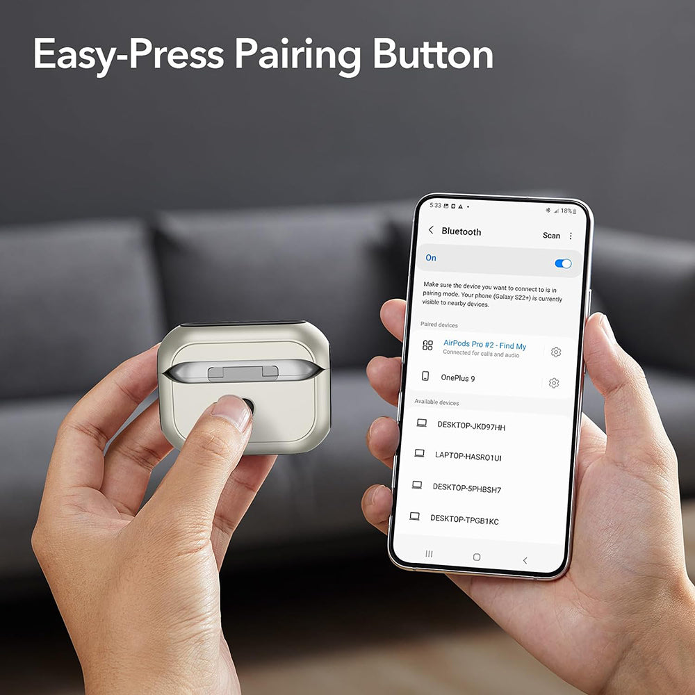 ESR Orbit Hybrid Case for Apple AirPods 4, White