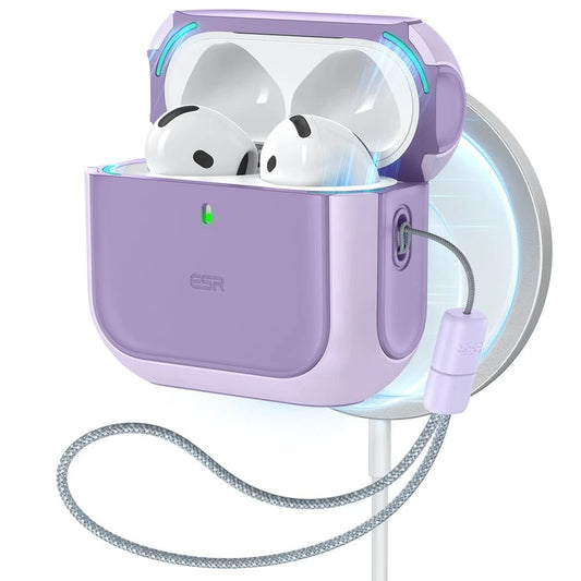 Funda ESR Orbit Hybrid para Apple AirPods 4, Morado
