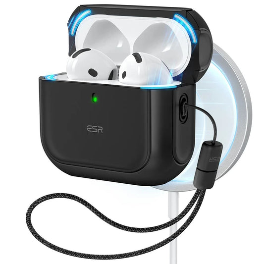 Funda ESR Orbit Hybrid para Apple AirPods 4, Negra