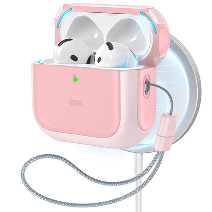 Funda ESR Orbit Hybrid para Apple AirPods 4, Rosa