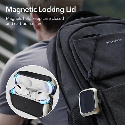 Funda ESR Orbit Hybrid para Apple AirPods 4, Rosa