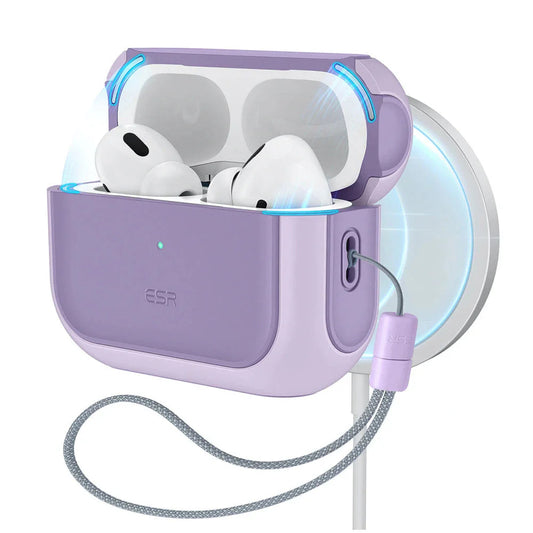 Funda ESR Orbit Hybrid para Apple AirPods Pro 3, Morado