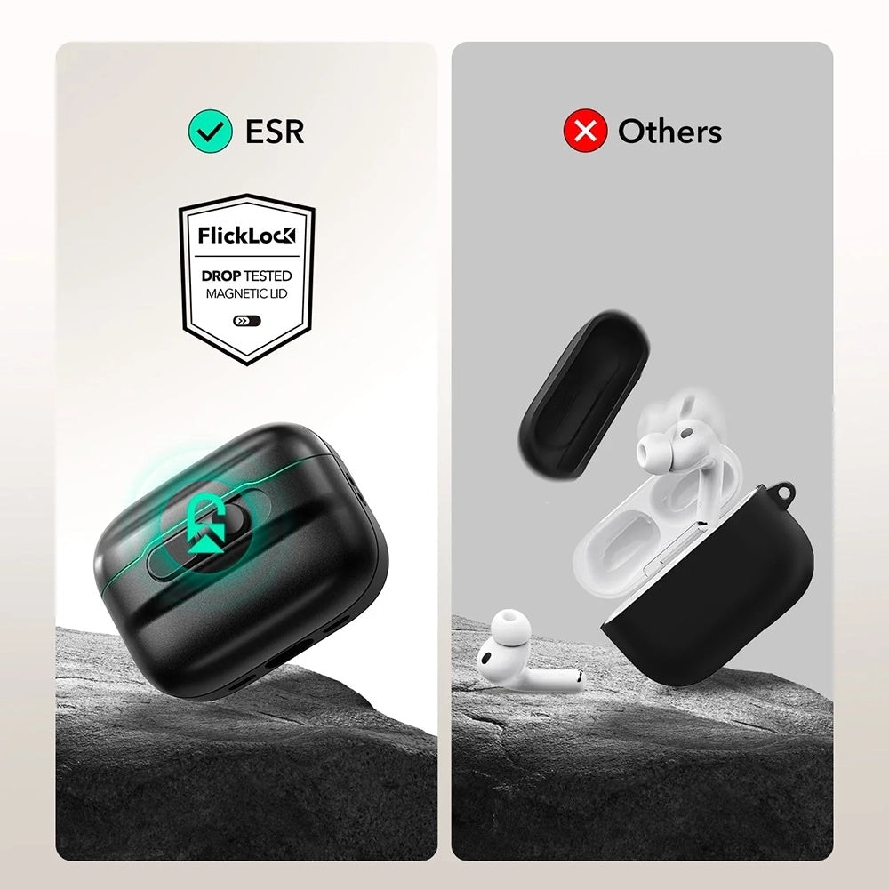 Funda ESR Pulse Magnetic FlickLock para Apple AirPods Pro 3, Azul Marino