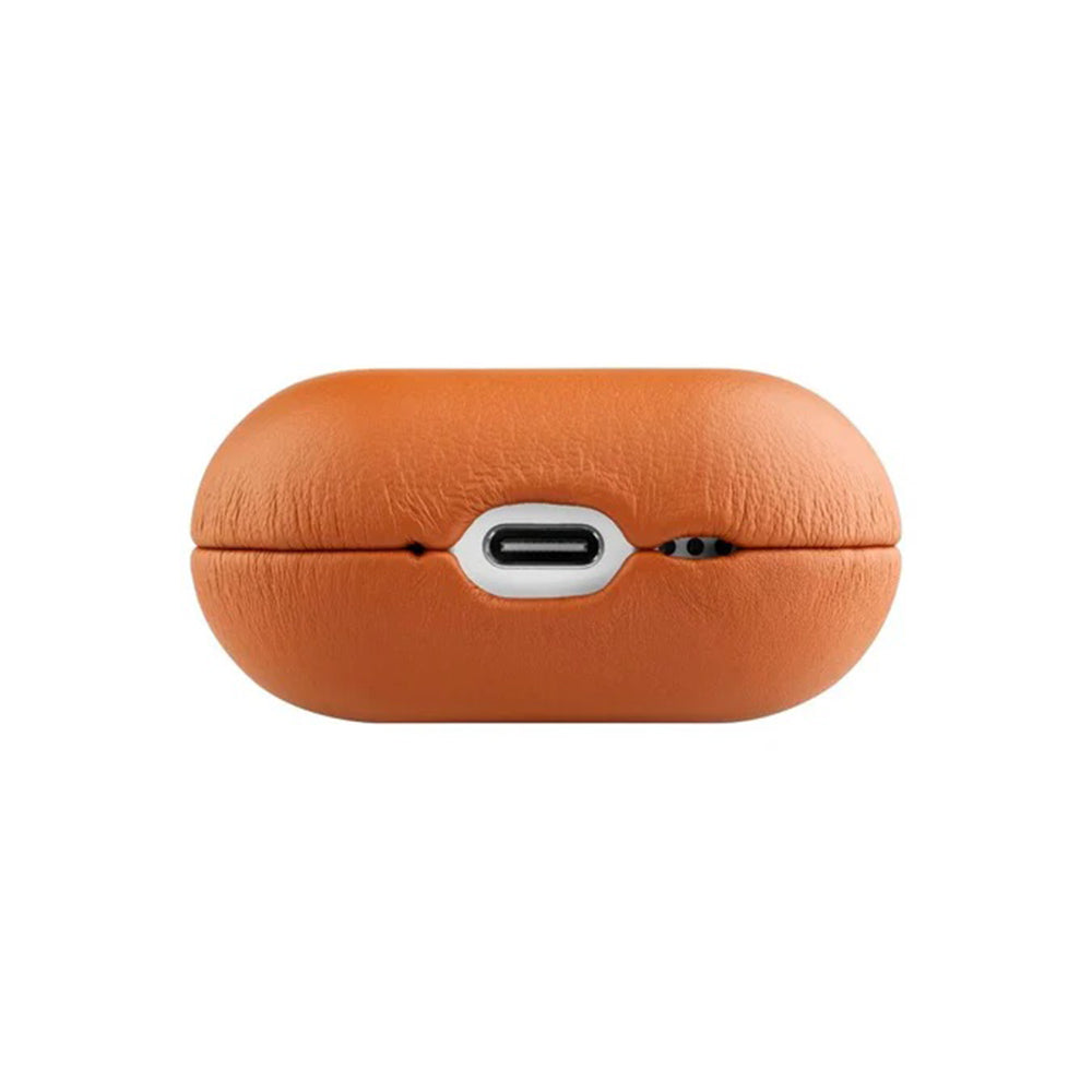 Funda Fixed PodsLeather para Apple AirPods 4, Marrón