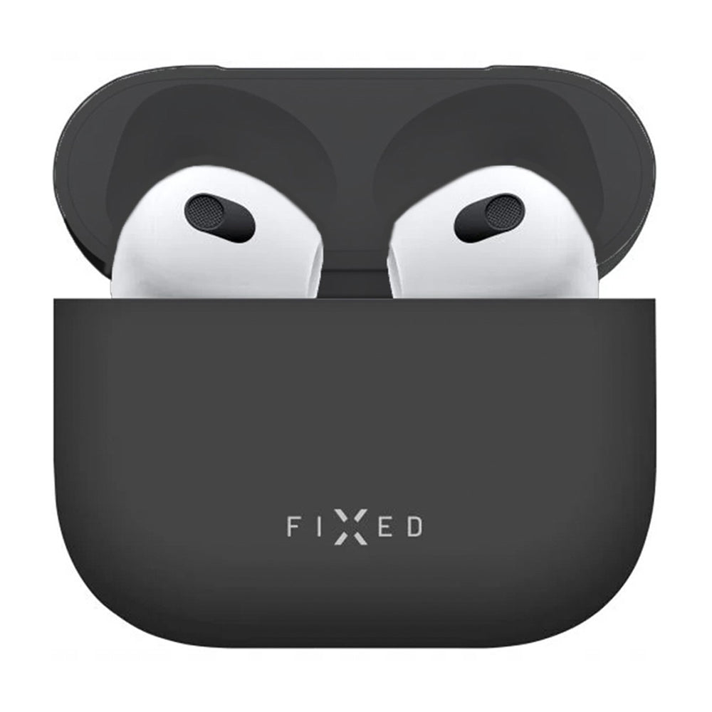 Funda Fixed Silky para Apple AirPods 4, Negra