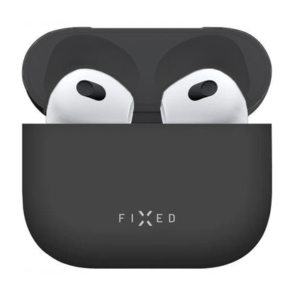Funda Fixed Silky para Apple AirPods 4, Negra