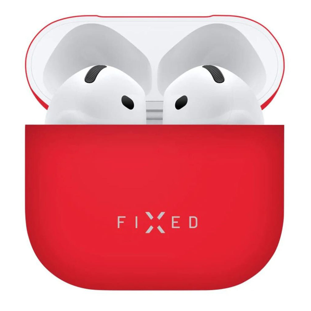 Funda Fixed Silky para Apple AirPods 4, Roja
