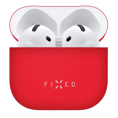 Funda Fixed Silky para Apple AirPods 4, Roja
