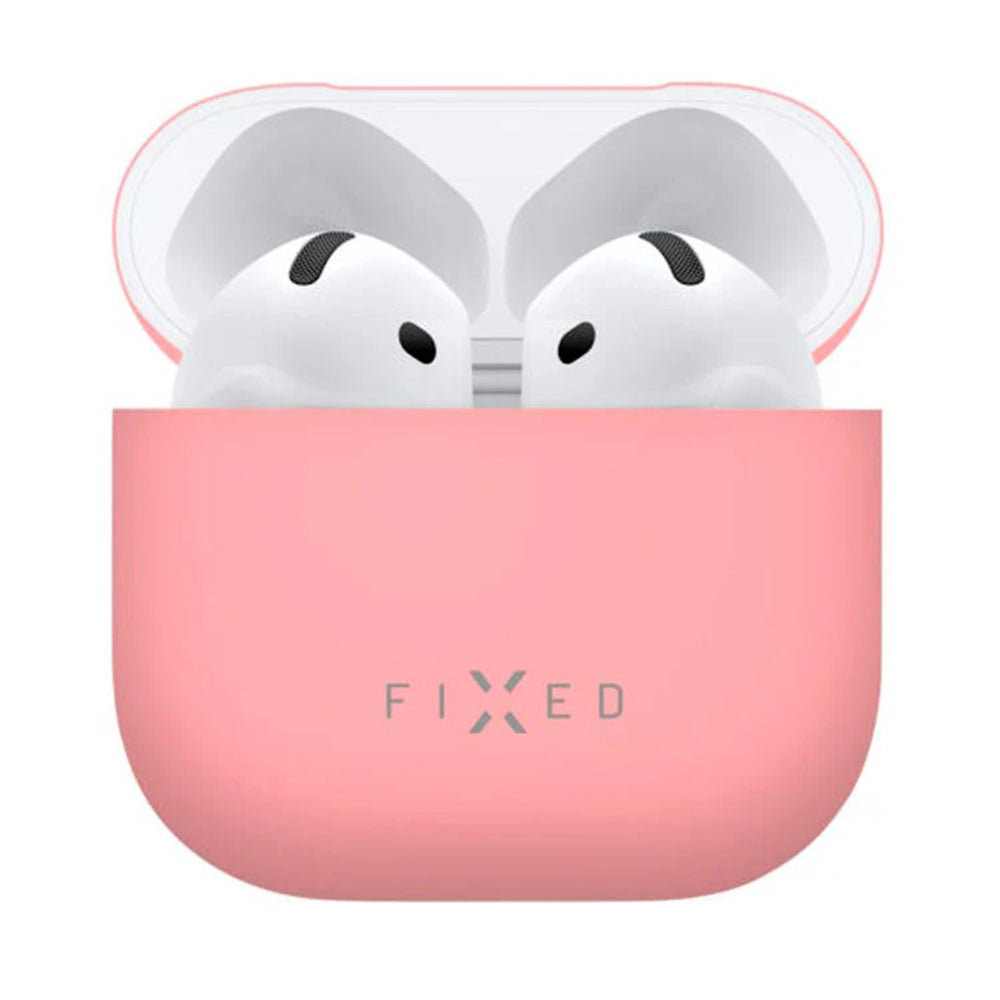 Funda Fixed Silky para Apple AirPods 4, Rosa