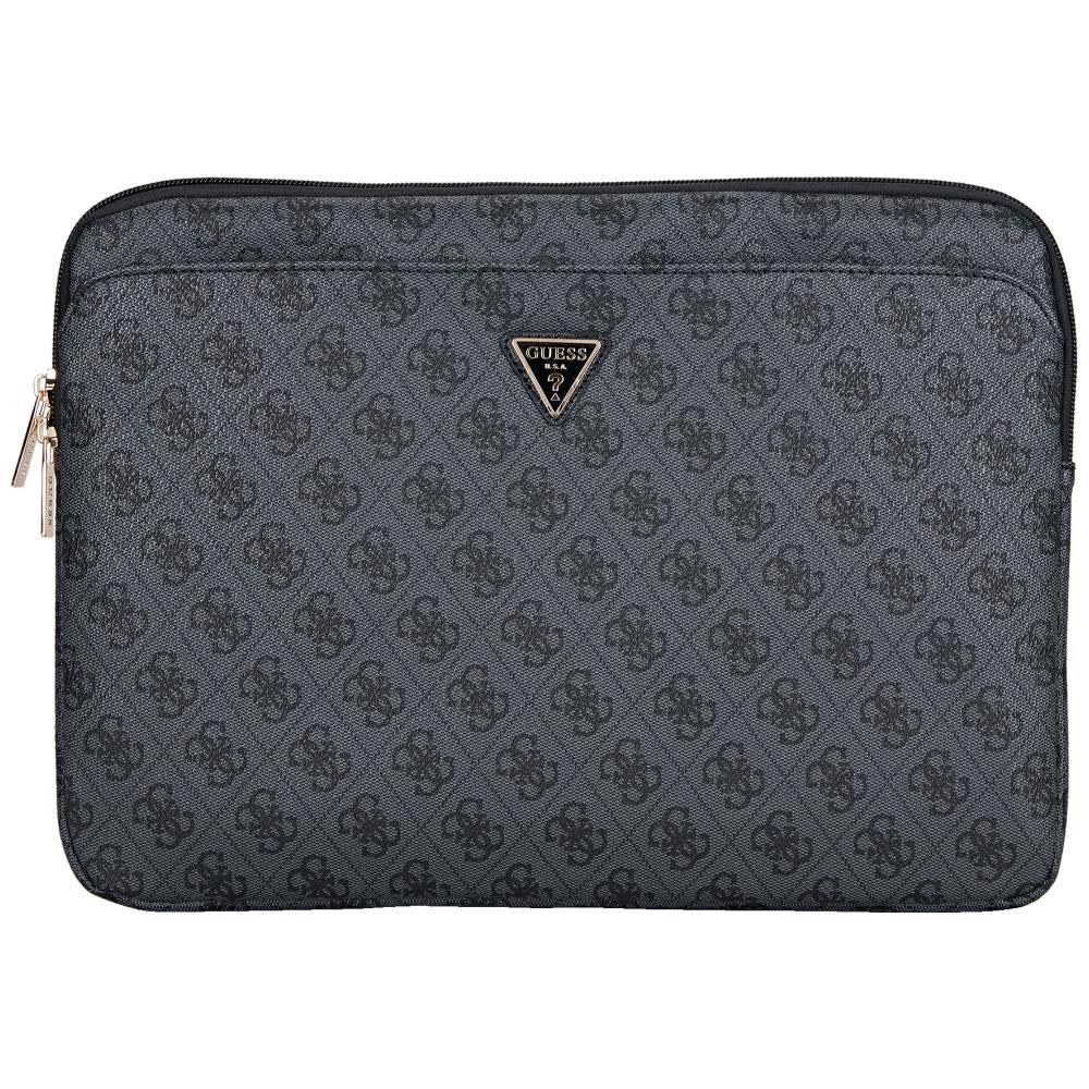 Funda Guess 4G Triangle Logo para Laptop de 14 pulgadas, Negra