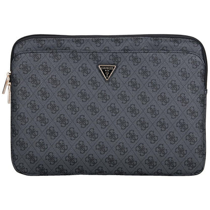 Funda Guess 4G Triangle Logo para Laptop de 14 pulgadas, Negra