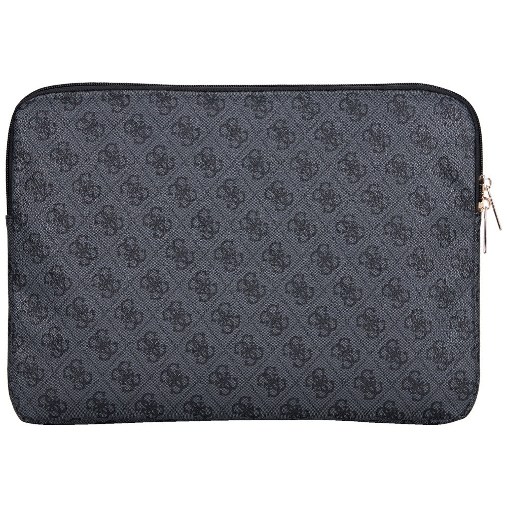 Funda Guess 4G Triangle Logo para Laptop de 14 pulgadas, Negra