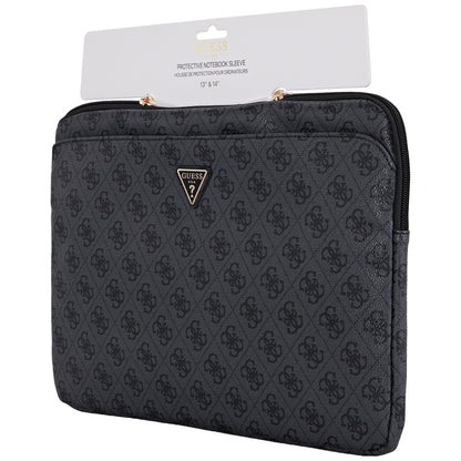Funda Guess 4G Triangle Logo para Laptop de 14 pulgadas, Negra