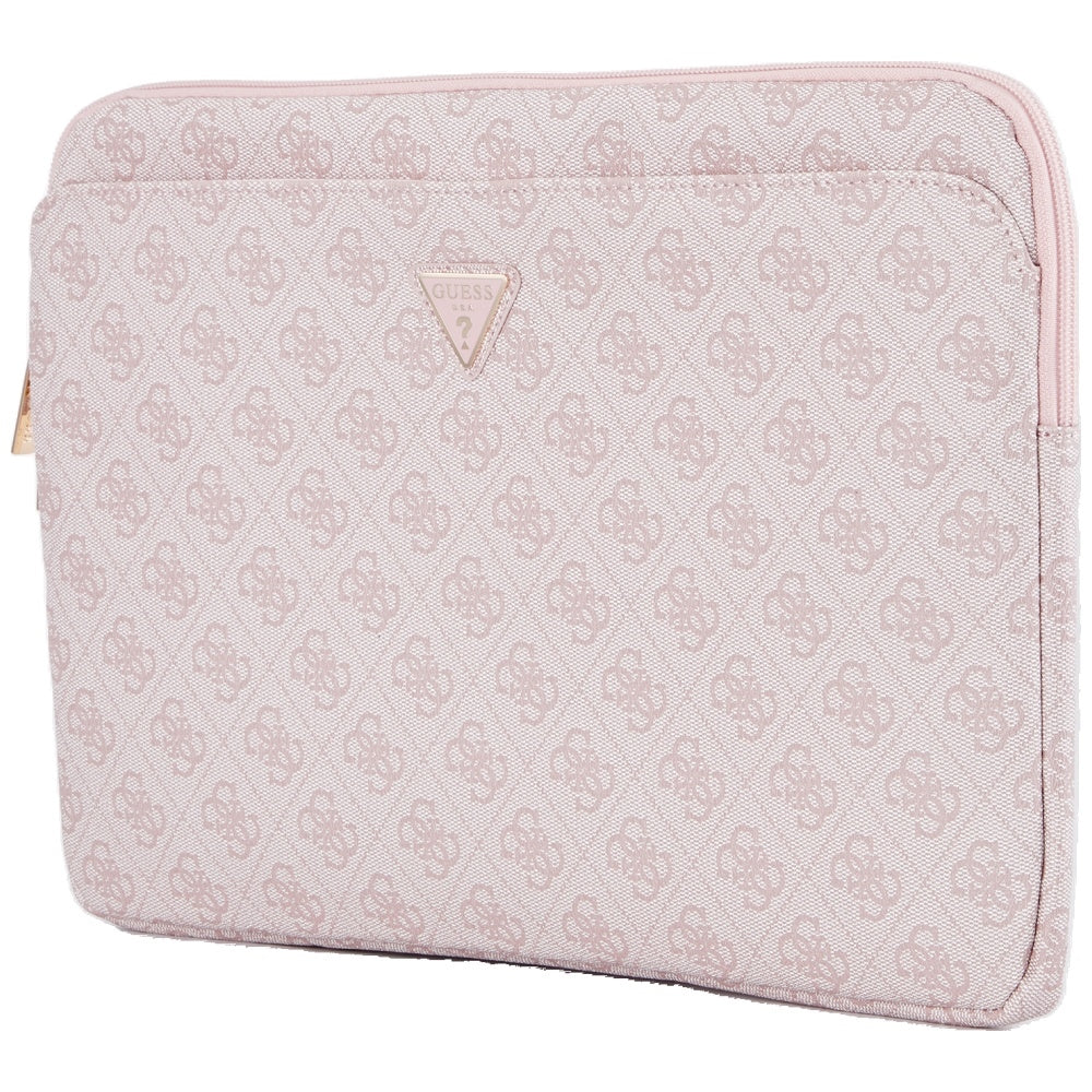 Funda Guess 4G Triangle Logo para Laptop 14 pulgadas, Rosa