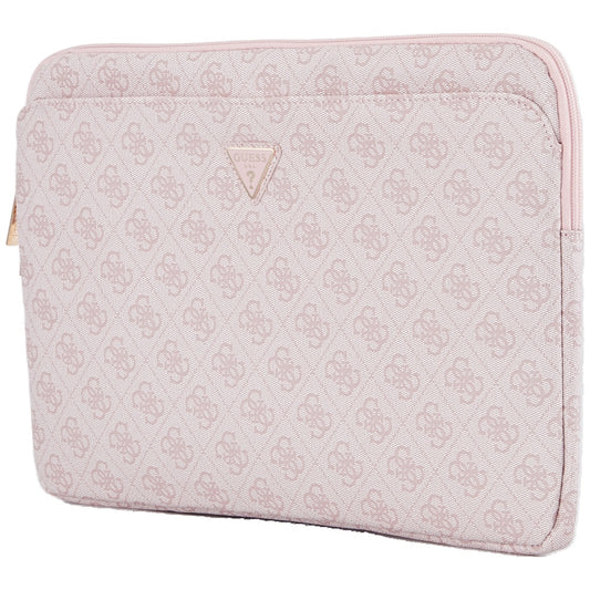Funda Guess 4G Triangle Logo para Laptop 14 pulgadas, Rosa