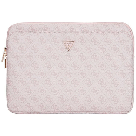 Funda Guess 4G Triangle Logo para Laptop 14 pulgadas, Rosa
