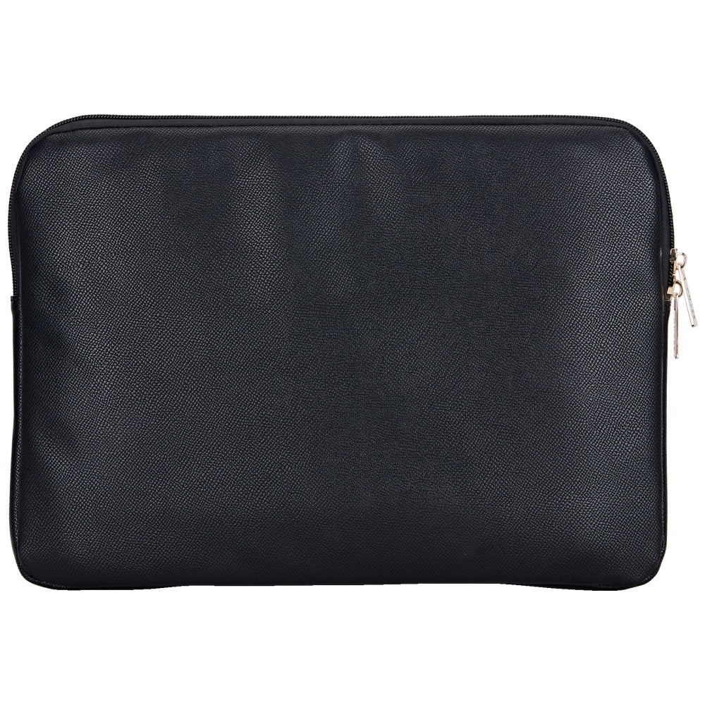 Funda Guess Grained Triangle Logo para Laptop de 14 pulgadas, Negra