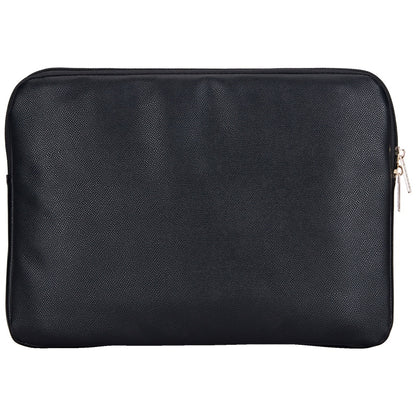 Funda Guess Grained Triangle Logo para Laptop de 14 pulgadas, Negra