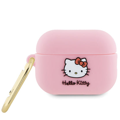 Funda Hello Kitty 3D Kitty Head para Apple AirPods Pro 2, Rosa