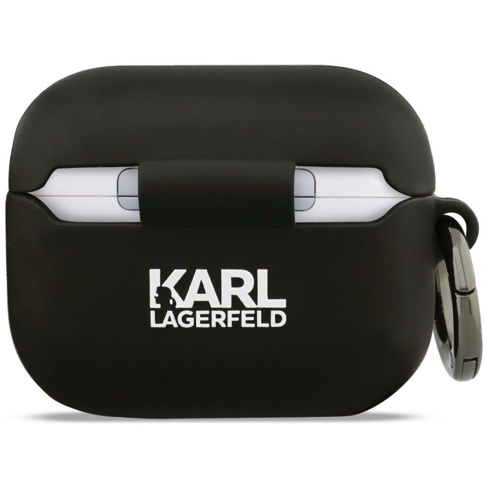 Funda Karl Lagerfeld Silicone Choupette's Head 3D para Apple AirPods Pro 3, Negra