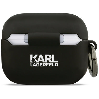 Funda Karl Lagerfeld Silicone Choupette's Head 3D para Apple AirPods Pro 3, Negra