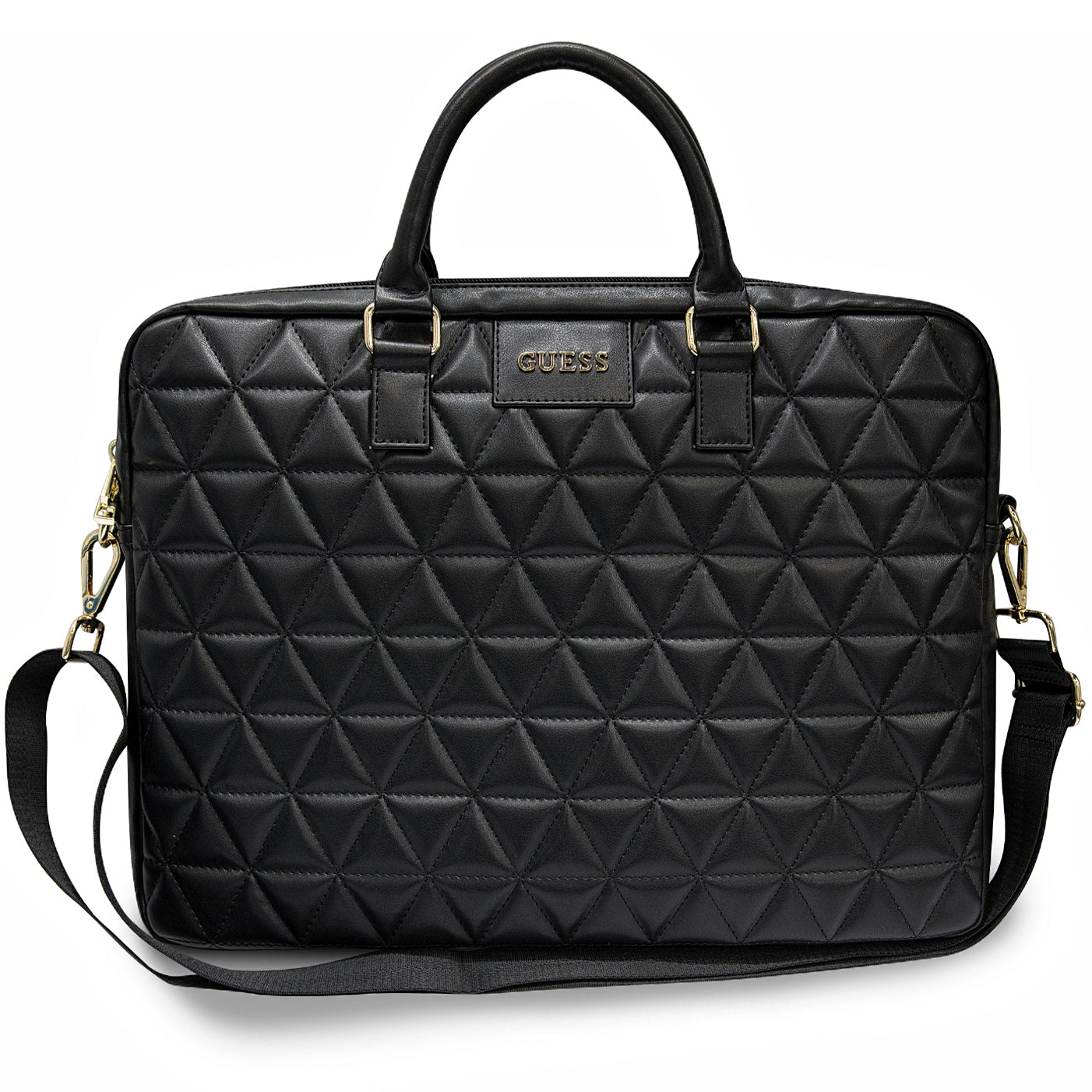Bolso Guess Quilted para Laptop de 15 pulgadas, Negro