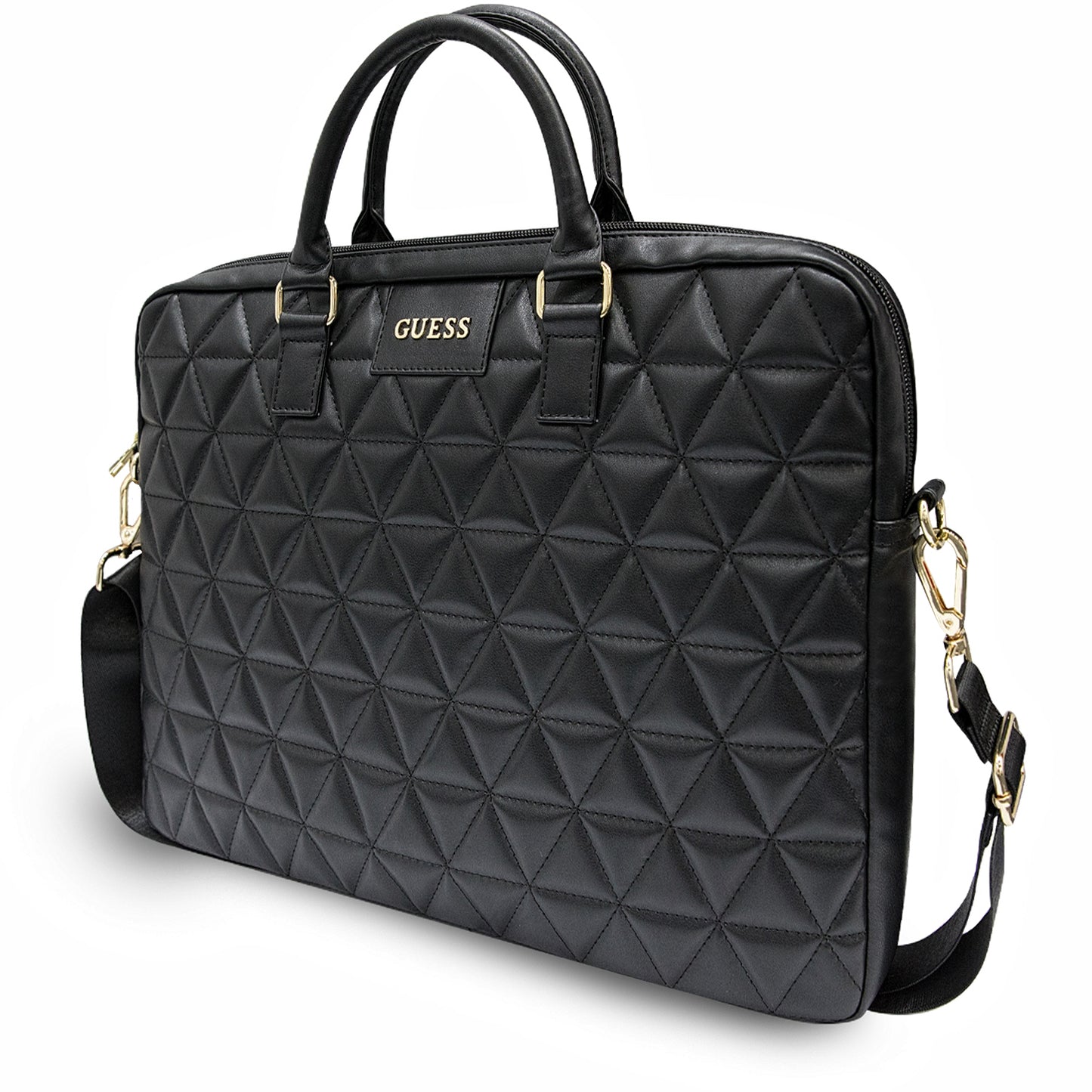 Bolso Guess Quilted para Laptop de 15 pulgadas, Negro