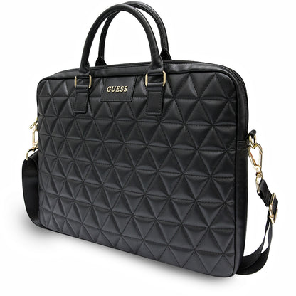 Bolso Guess Quilted para Laptop de 15 pulgadas, Negro