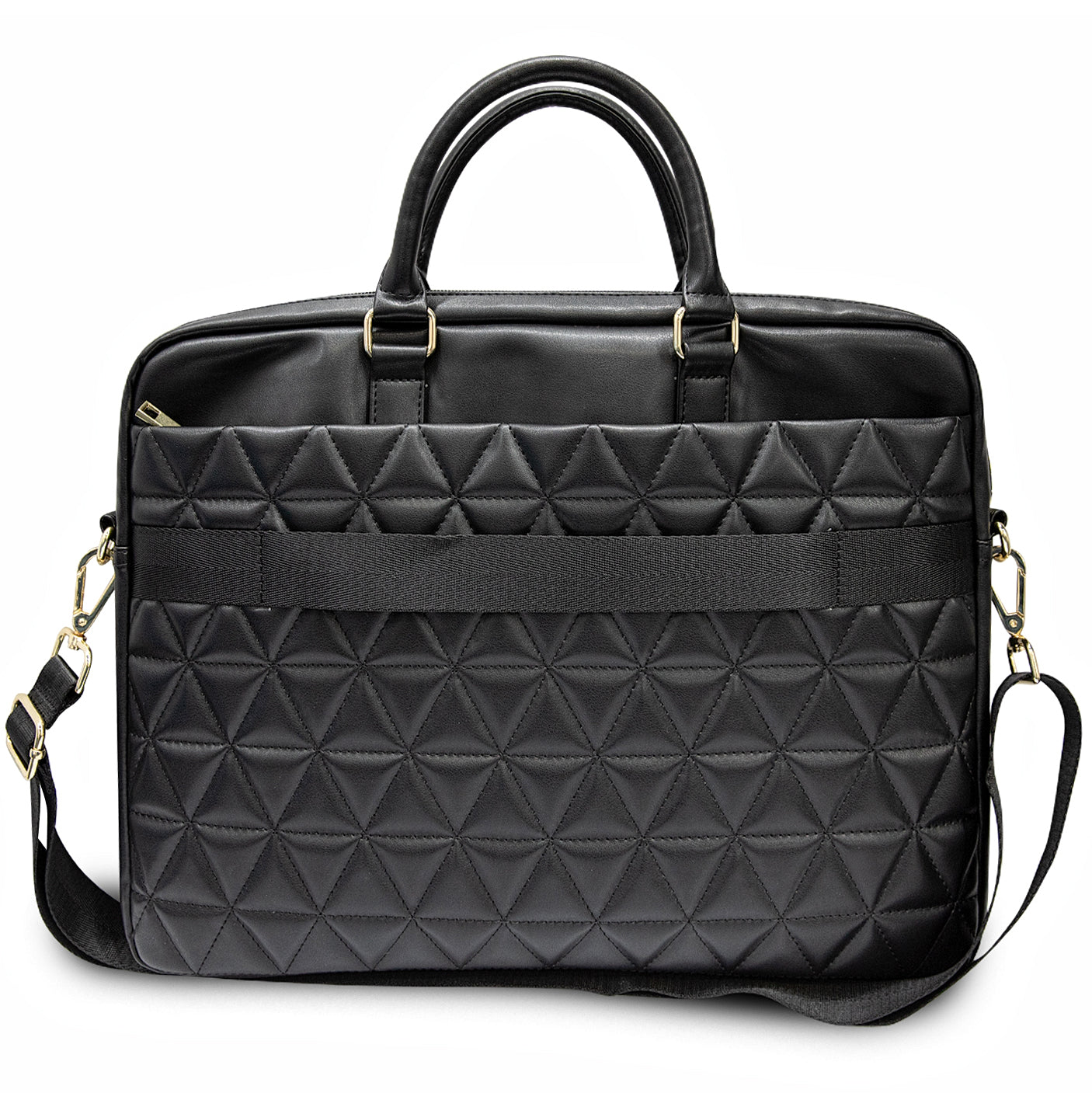 Bolso Guess Quilted para Laptop de 15 pulgadas, Negro