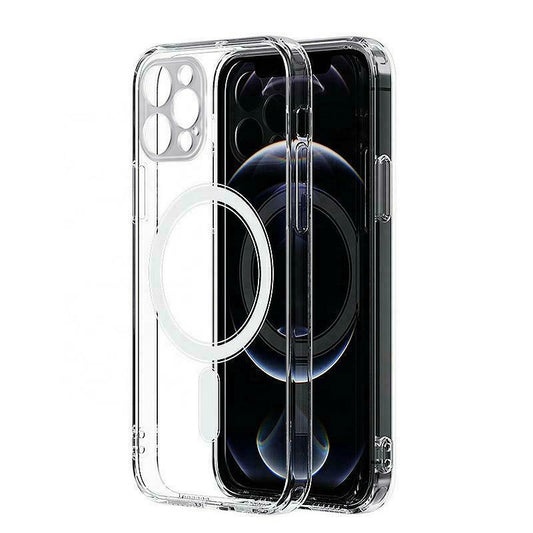 Funda MagSafe para Apple iPhone 13, OEM, Clear Mag con Protección para Cámara, Transparente
