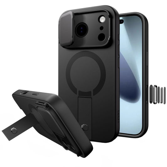 Funda MagSafe para Apple iPhone 17 Pro, Tech-Protect, Kevlar Aura, Negra