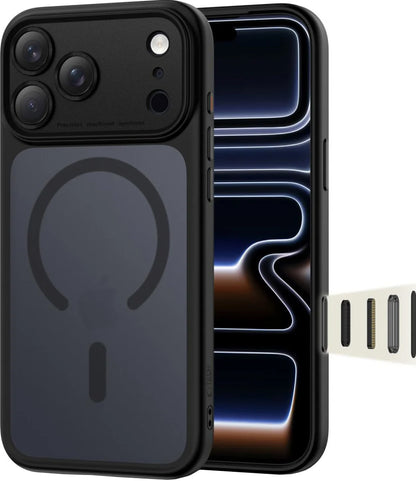 Funda MagSafe para Apple iPhone 17 Pro, Tech-Protect, MagPeak, Negra Mate