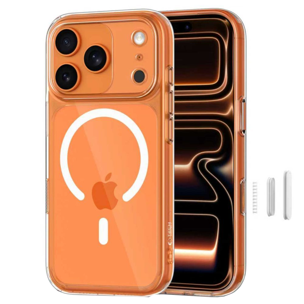 Funda MagSafe para Apple iPhone 17 Pro Max, Tech-Protect, MagPeak, Transparente