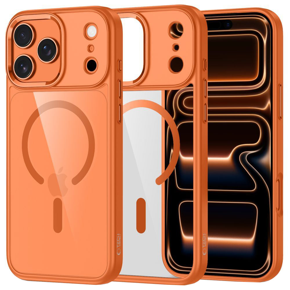 MagSafe Case for Apple iPhone 17 Pro, Tech-Protect, Magmat, Orange
