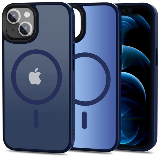 Funda MagSafe para Apple iPhone 13, Tech-Protect, Magmat, Azul Marino