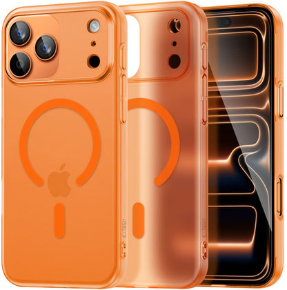 Funda MagSafe para Apple iPhone 17 Pro Max, Tech-Protect, MagSlim, Naranja Mate