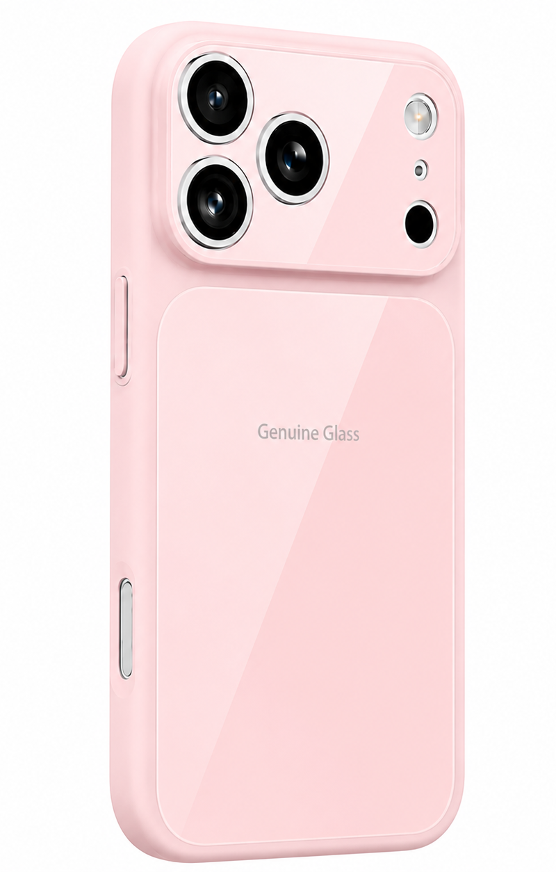 Funda MagSafe para Apple iPhone 16, OEM, Vidrio Auténtico, Rosa