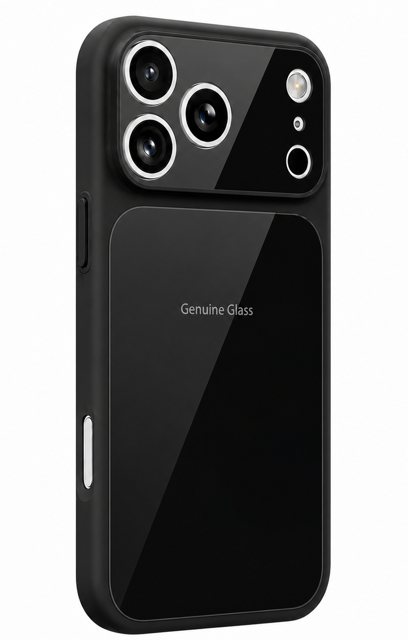 Funda MagSafe para Apple iPhone 16 Pro, OEM, Vidrio Auténtico, Negra