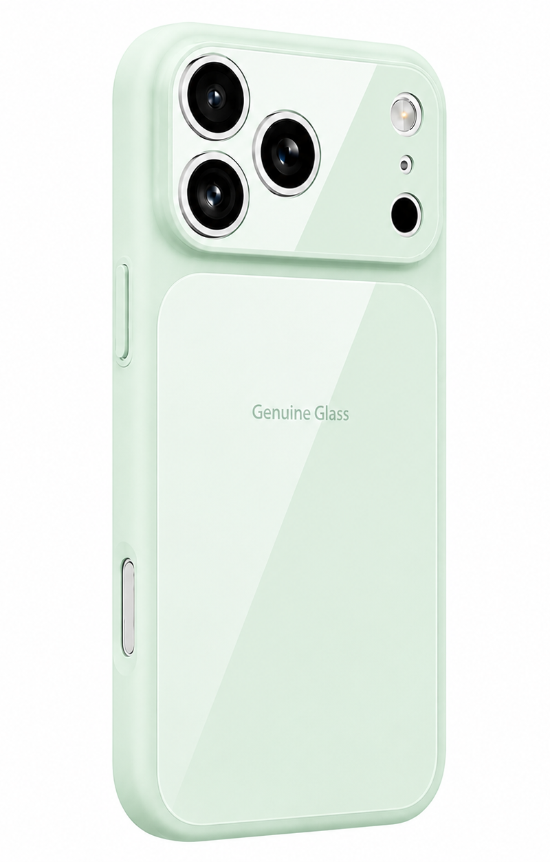 Funda MagSafe para Apple iPhone 17, OEM, Vidrio Auténtico, Verde